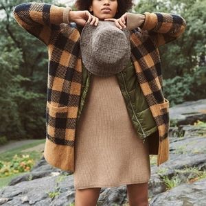Madewell Buffalo Check Kent Fall Cardigan